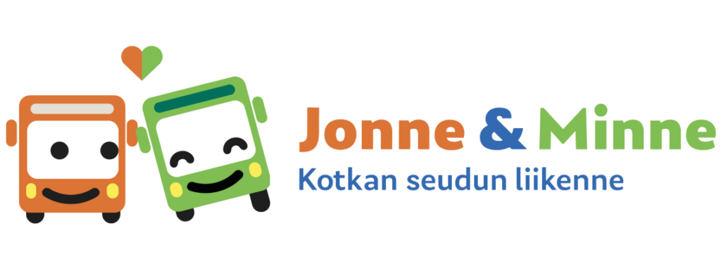 Jonne&Minne bussit logo, vaaka