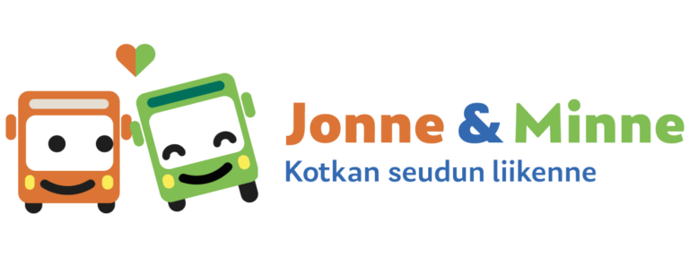 Jonne&Minne bussit logo, vaaka